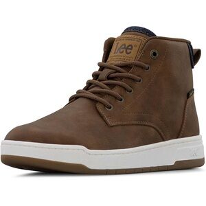 New in box Lee Men’s Faux Leather Sneakers Sz 10